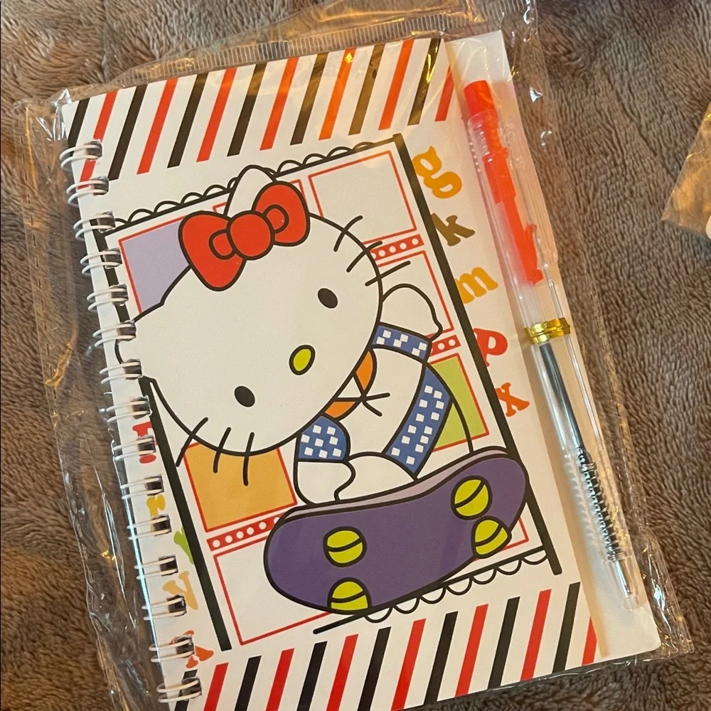 Hello Kitty Pink Kids Accessory Set jewelry socks croc charms notebook more nwt